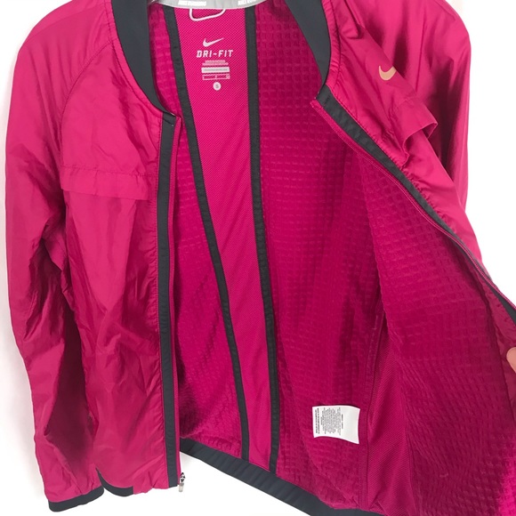 Nike dri-fit running jacket windbreaker pink - Picture 5 of 6